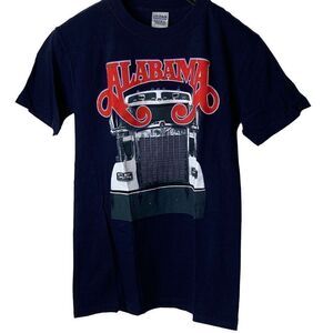 Vintage Y2K Alabama 2002 Concert Navy Blue T-shirt Size Small